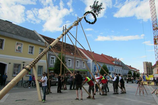 Auf den steirischen Dorfplätzen werden rund um den 1. Mai alljährlich Maibäume als Zeichen der Fruchtbarkeit aufgestellt. Das Frühlingsfest zu Walpurgis am 30. April geht damit direkt in den Tanz in den Mai über.  | Foto: Landjugend Steiermark 