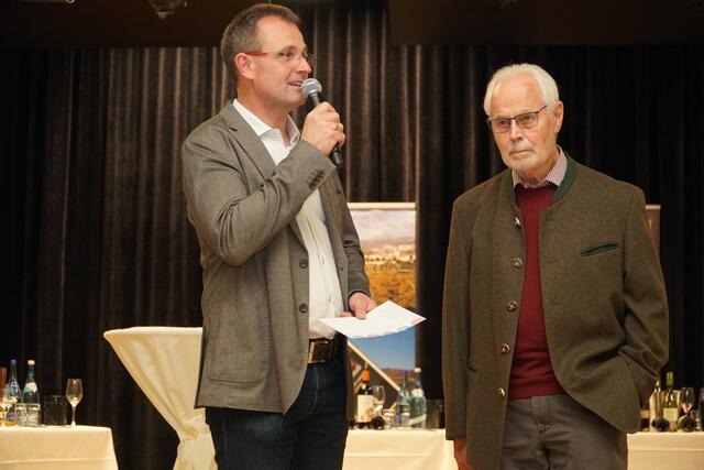 Linzgieseder im "Doppelpack": Alfred und Arnold beim Genusstag in Ehrwald. | Foto: Reichel