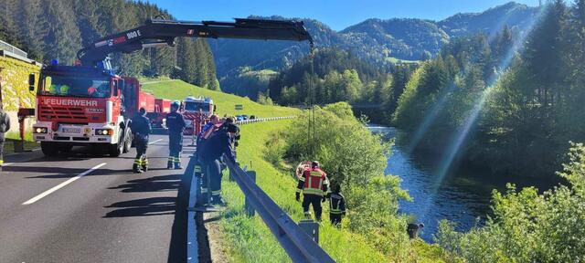 Sturm, Regen und Gewitter bedrohen die Gemeinde Opponitz im Mostviertel. | Foto: Bezirksfeuerwehrkommando Amstetten