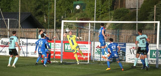 ASK Köflach-Goalie Nik Sturm hatte vor allem vor der Pause einiges zu tun. | Foto: Franz Taucher/ASK Köflach