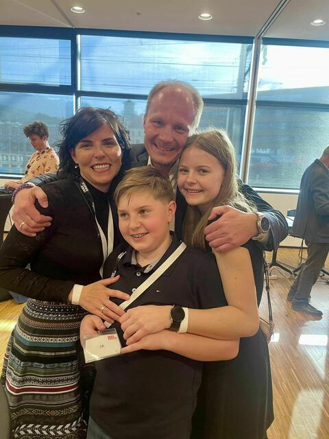 Bürgermeisterfamilie: Valentina, Johannes, Hannah und Valentin Anzengruber | Foto: BezirksBlätter