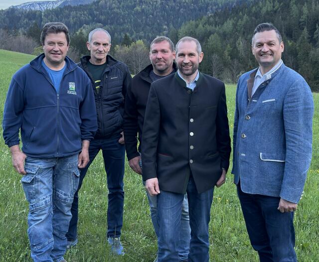 Peter Degelsegger, Hubert Kniewasser, Harald Antensteiner, Günther Pernkopf, Michael Gruber (von links) | Foto: FPÖ