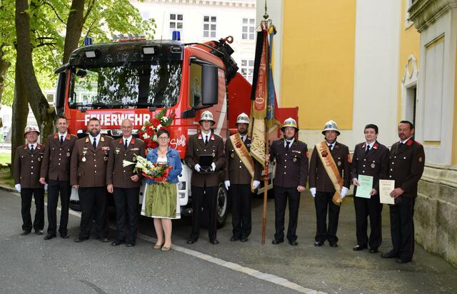 Martin Malzer, Christoph Litschauer, Michael Litschauer, Christian Reegen, Stefanie Reegen, Manuel Litschauer, Peter Brunner, Bernd Wesely jun., Bernd Wesely sen., Manuel Mayer und Bernhard Leder (v.l.) | Foto: FF Groß Siegharts