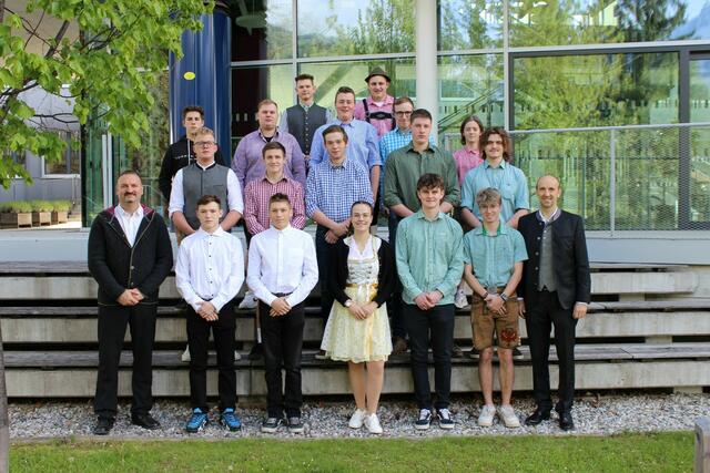 Die Lehrlinge der Spate Hochbau. | Foto: TFBS Lienz