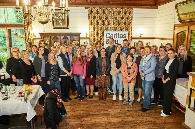 Dienstjubilare Region Mostviertel West aus den Sozialstationen Waidhofen/Ybbs, Waidhofen/Ybbs-Zell, Ybbstal, Ybbsfeld, Urltal, NÖ West, Amstetten-Ostarrichi und Sankt Valentin. | Foto: Franz Gleiß