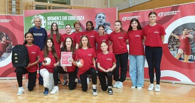 Das Handballteam vom GYM Oberschützen schaffte es auf Platz 4 bei den Bundesmeisterschaften. | Foto: GYM Oberschützen