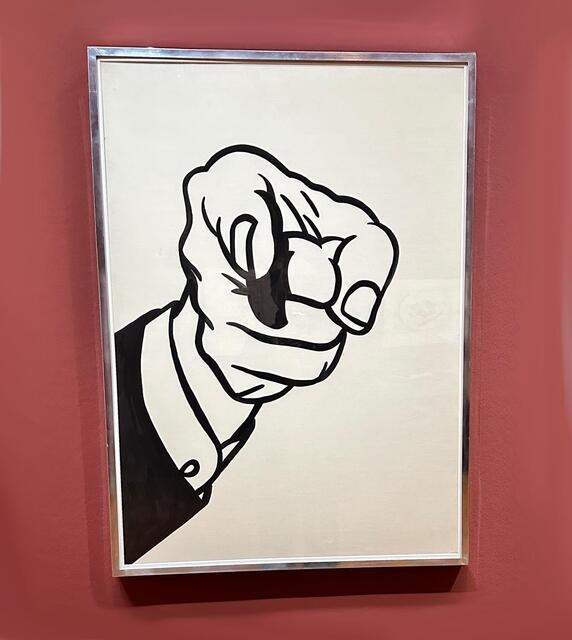 Roy Lichtenstein „Zeigender Finder“, 1964 | Foto: © Gabriele Czeiner