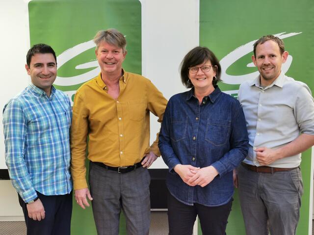 Landesgeschäftsführer Hikmet Arslan, Rene Zehner, Sabine Fasching, Labg. Georg Ecker | Foto: Grüne Weinviertel