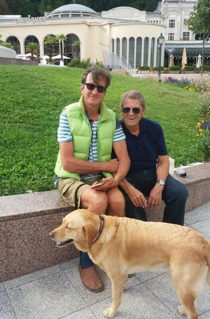 Hubsi Kramar und Hermann Schadler in Baden am 3. Mai. | Foto: privat