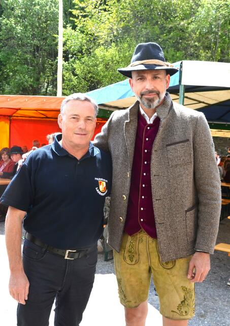 Die Kommandanten Robert Egger und Johannes Ottacher-Kaiser