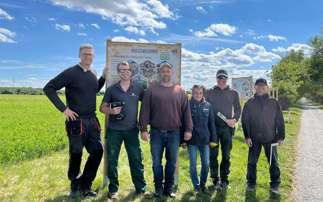  Imkervereins-Obmann Andreas Steiner mit Marco Bernhardt, Martin Krammer, Christine Artmäuer, Jürgen Formann und Günter Karl. | Foto: privat