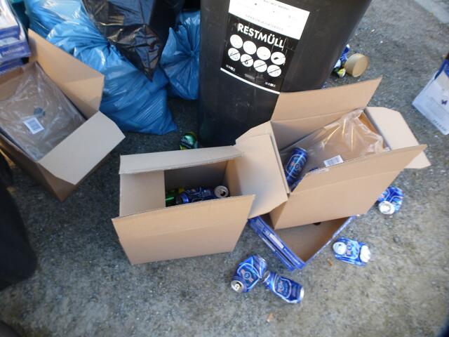 Typischer Restüll beim Raiffeisen Businesslauf 2024 in der Ökostadt Graz