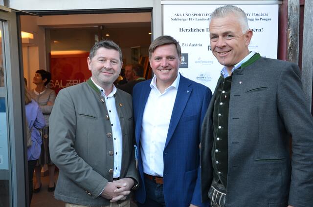 Bgm. Hannes Rainer (Goldegg), Bgm. Kurt Daxer (Werfenweng) und Bgm. Bernhard Weiß (Pfarrwerfen) (v.li.). | Foto: Maria Astner