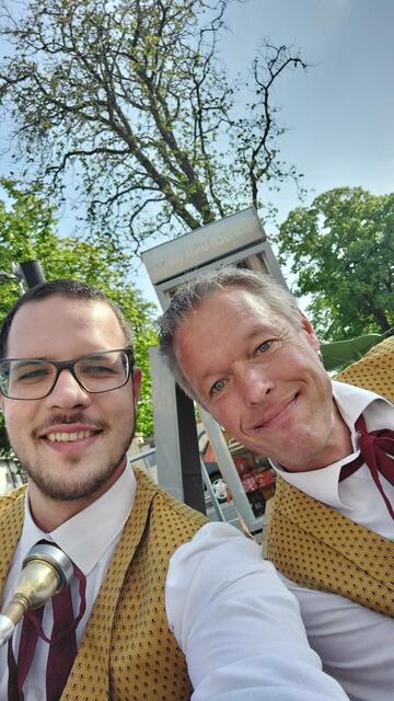 Die Spielgemeinschaft Hainburg-Wolfsthal beim Kurkonzert am 1. Mai 2024 | Foto: Stadtkapelle Hainburg-MV Wolfsthal/Kugler