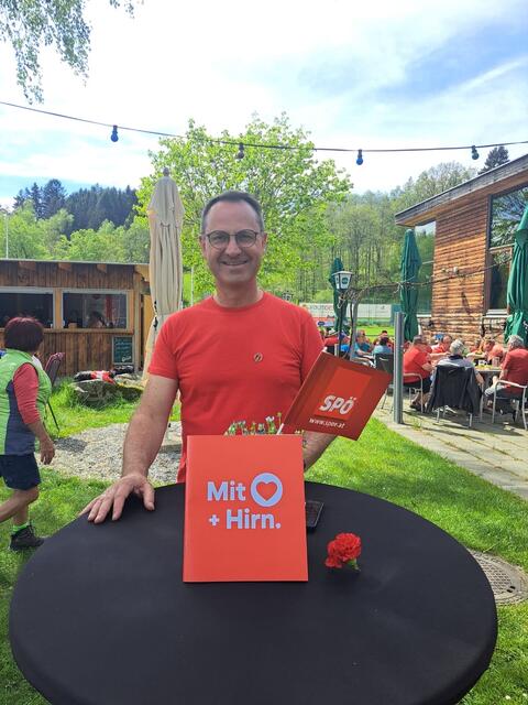 Vizepräsident des Bun-desrates Bürgermeister Dominik Reisinger auf der Maifeier der SPÖ | Foto: SPÖ