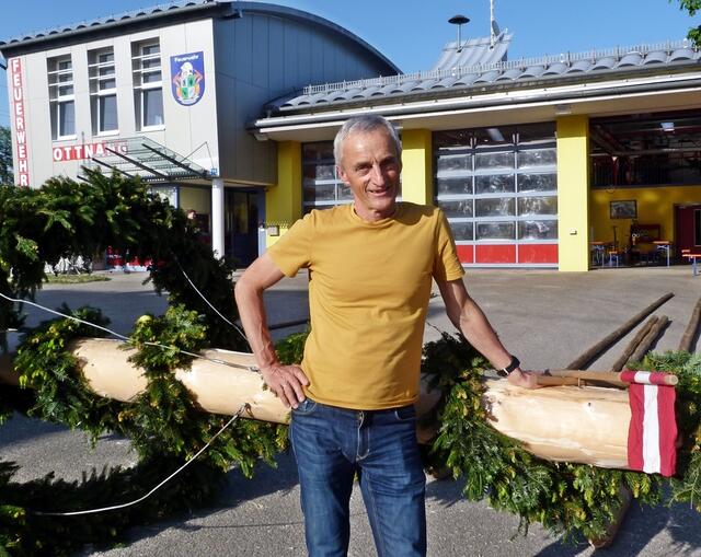 stolzer Maibaumbesitzer BI Franz Hirsch