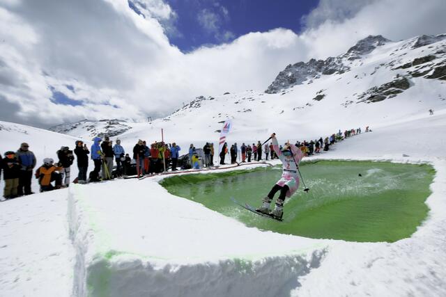 Der Kreativität war bei dem Water Slide Contest keine Grenzen gesetzt. | Foto: Karel Mondek