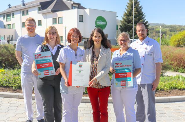 Maximilian Hora, Maria Höbarth, Lisa Schwingenschlögl, Viktoria Magenschab, Verena Halmenschlager und Christoph Wielander (v.l.). | Foto: Moorheilbad Harbach