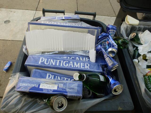 Typischer Restüll beim Raiffeisen Businesslauf 2024 in der Ökostadt Graz