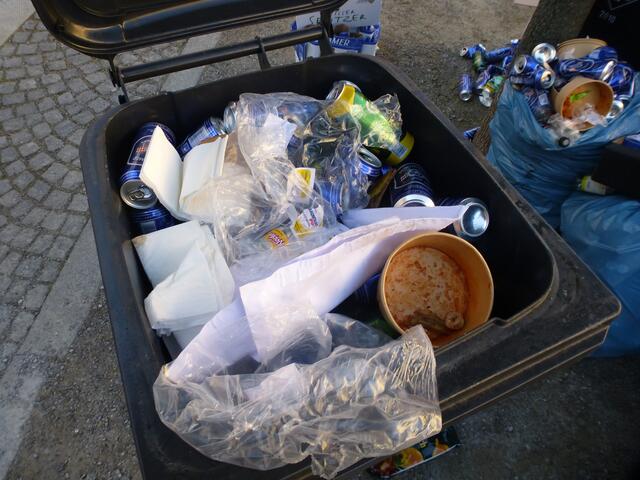 Typischer Restüll beim Raiffeisen Businesslauf 2024 in der Ökostadt Graz