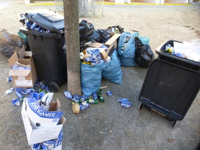 Typischer Restüll beim Raiffeisen Businesslauf 2024 in der Ökostadt Graz