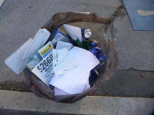 Typischer Restüll beim Raiffeisen Businesslauf 2024 in der Ökostadt Graz