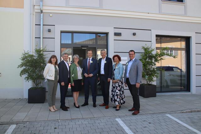 Evelin Unterweger, Franz Fartek, Monika Brandl, Karlheinz Kornhäusl, Johann Winkelmaier, Cornelia Schweiner, Marcus Gordisch (v.l.). | Foto: RegionalMedien