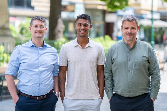 Der Vorstand der IG Servitenviertel freut sich auf viele Gäste beim Frühlingsfest am 4. Mai.
v.l.: Christopher Grass, Rubin Okotie (Obmann), Peter Grell.
 | Foto: IG Servitenviertel / Philipp Hicker