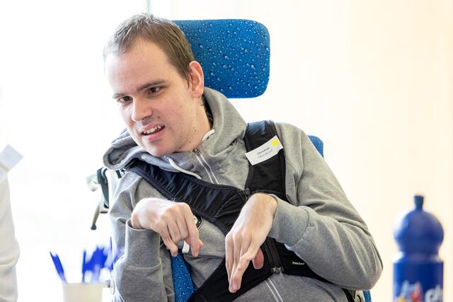 "Viele haben die größte Barriere im Kopf! Die muss weg!" appelliert Christian Obendrauf, Selbstvertreter Lebenshilfe Steiermark. | Foto: Harry Schiffer