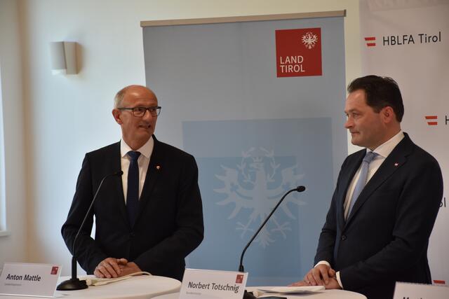 Landesparteichef und LH Anton Mattle mit NR-ÖVP Spitzenkandidat Norbert Totschnig | Foto: Florian Haun