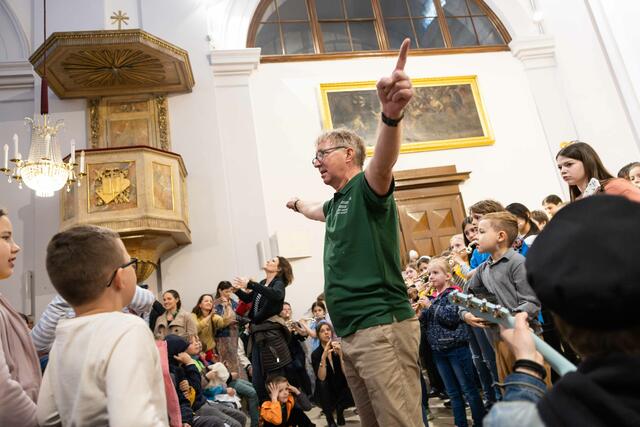 Klangwolke zum Tag der offenen Tür in den Musikschulen in der Badener Frauenkirche. | Foto: 2024psb/c.kollerics