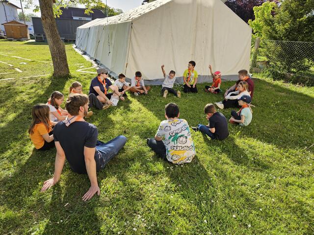 Die Wichtel und Wölflinge verbringen zusammen Zeit im Freien und entdecken in den Heimstunden ihren Lebensraum. | Foto: BRS/Püringer