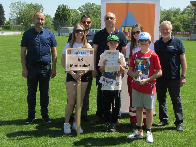 Platz 2 ging an die Volksschule Mariasdorf. | Foto: Bevölkerungsschutz Burgenland