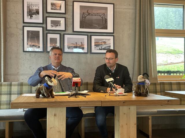 Edgar Wernbacher und Jochen Jance beim Pressegespräch in der "Gams".  | Foto: Koidl