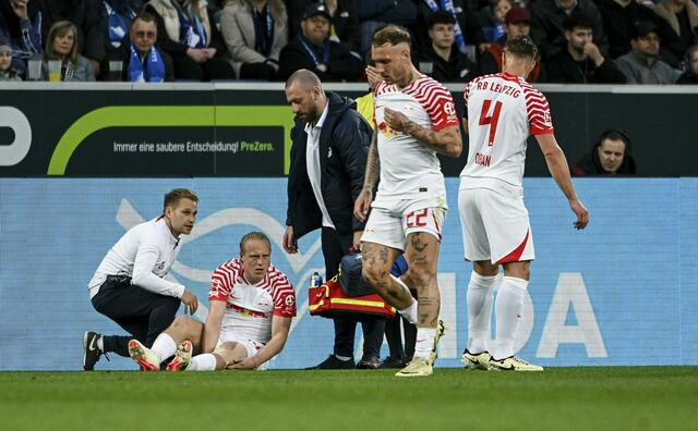 Schlager verletzte sich beim Bundesliga-Match gegen Hoffenheim schwer | Foto: Hasan Bratic / dpa Picture Alliance / picturedesk.com