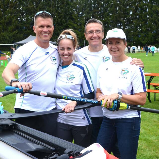 Obmann Markus Schützelhofer mit seiner Sissi und Stellvertreter Robert Steiner mit Jana vom Ruderverein Wiking