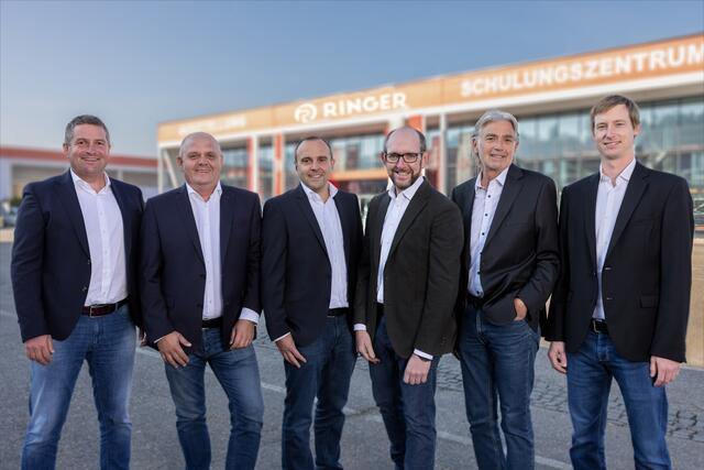 Thomas und Markus Ringer, Peter Rungger, Robert Traxl, Peter und Philipp Ringer (v.l.).  | Foto: Ringer GmbH