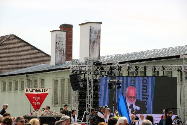 Guy Dockendorf (Int. Mauthausenkomitee) sieht in der heutigen Jugend das wichtigste Bollwerk gegen Faschismus und Diktatur. | Foto: Eckhart Herbe