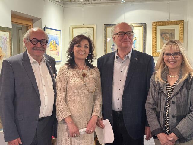 Karl J. Mayerhofer, Gina Pardo, Günther Hölbl, Siliva Schweighofer | Foto: Galerie M