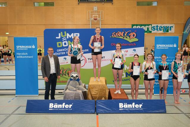 Einen Landesmeistertitel holte eine Ennserin: Katrin Wagner vom ÖTB Turnverein Enns.  | Foto: ÖTB Oberösterreich