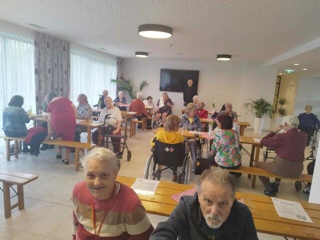 Im Pflegekompetenzzentrum Schandorf gab es einen Buschenschank. | Foto: Aline Brandstätter