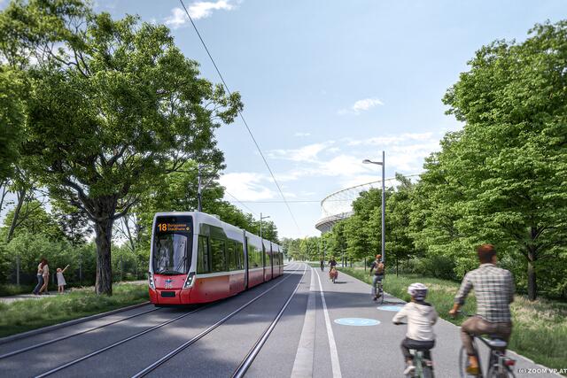 Die Linie 18 soll von der Landstraße in die Leopoldstadt verlängert werden. Erste Vorarbeiten laufen bereits. | Foto: ZOOMVP.AT