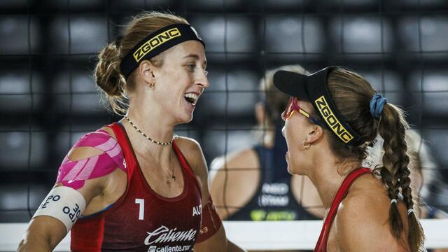 Freude bei den Klingers in Mexiko: Sie haben ihr erstes Elite-Turnier erreicht. | Foto: Volleyball World