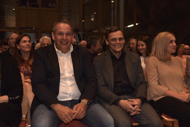 Vom Konzert begeistert: Bgm. Peter Schwemberger (Volders) und Bgm. Martin Wegscheider (Tulfes) 