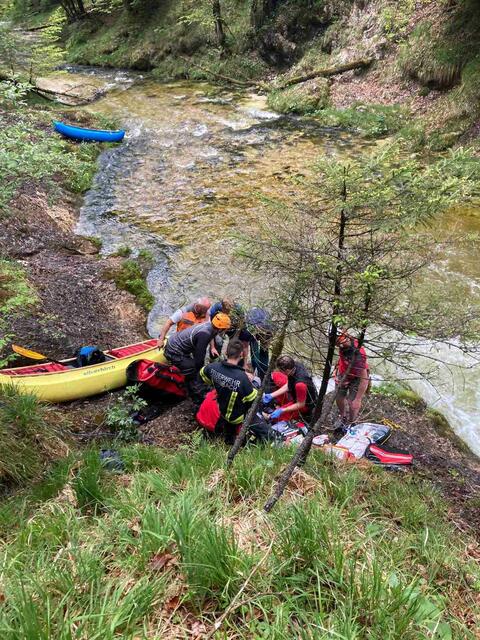 Der Unfall ereignete sich im Gimbach. Ein Strudel wurde einem 54-Jährigen zum Verhängnis. | Foto: Österreichische Wasserrettung/Landesverband OÖ