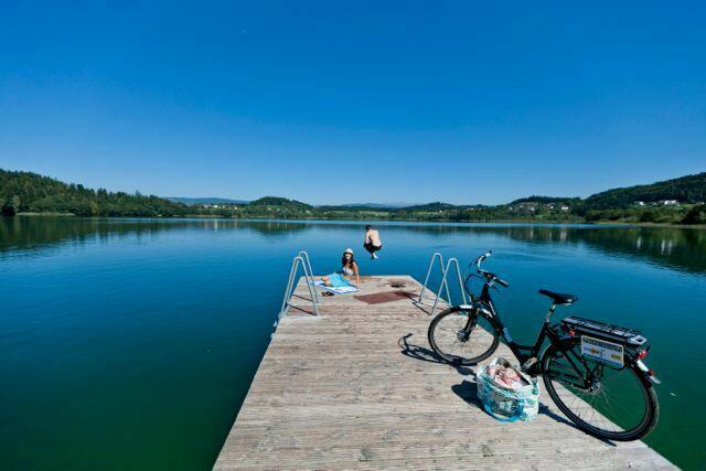 Auch ein Sprung in den Längsee darf bei der Radtour nicht fehlen. | Foto: Region Mittelkärnten