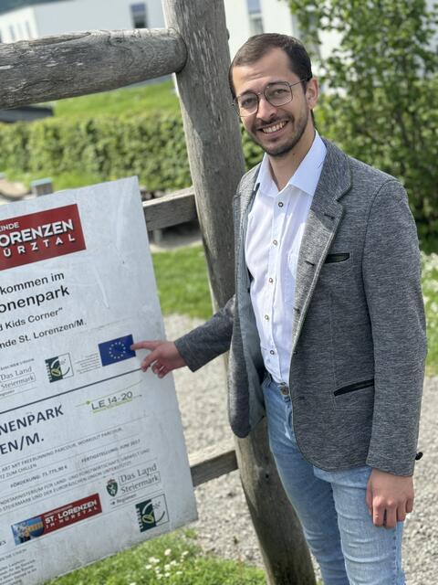 Viktor Gugganig besuchte auch den Generationenpark in St. Lorenzen.  | Foto: JVP Steiermark