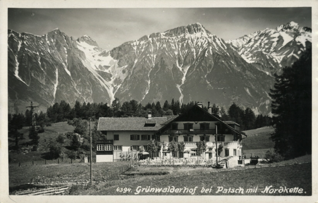 Der Grünwalderhof im Jahr 1936.  | Foto: http://data.onb.ac.at/AKON/AK118_338