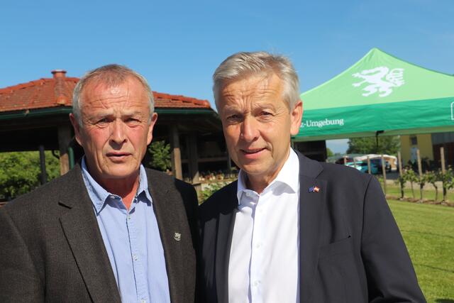 Vasoldsbergs Vzbgm. Andreas Url und Reinhard Lopatka | Foto: Edith Ertl