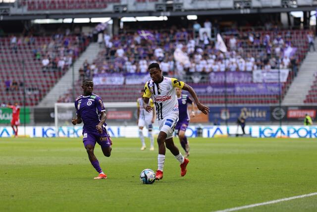Moses Usor und der LASK treffen morgen auf den SK Sturm Graz. Was gelingt den Linzer Athletikern? | Foto: Reischl